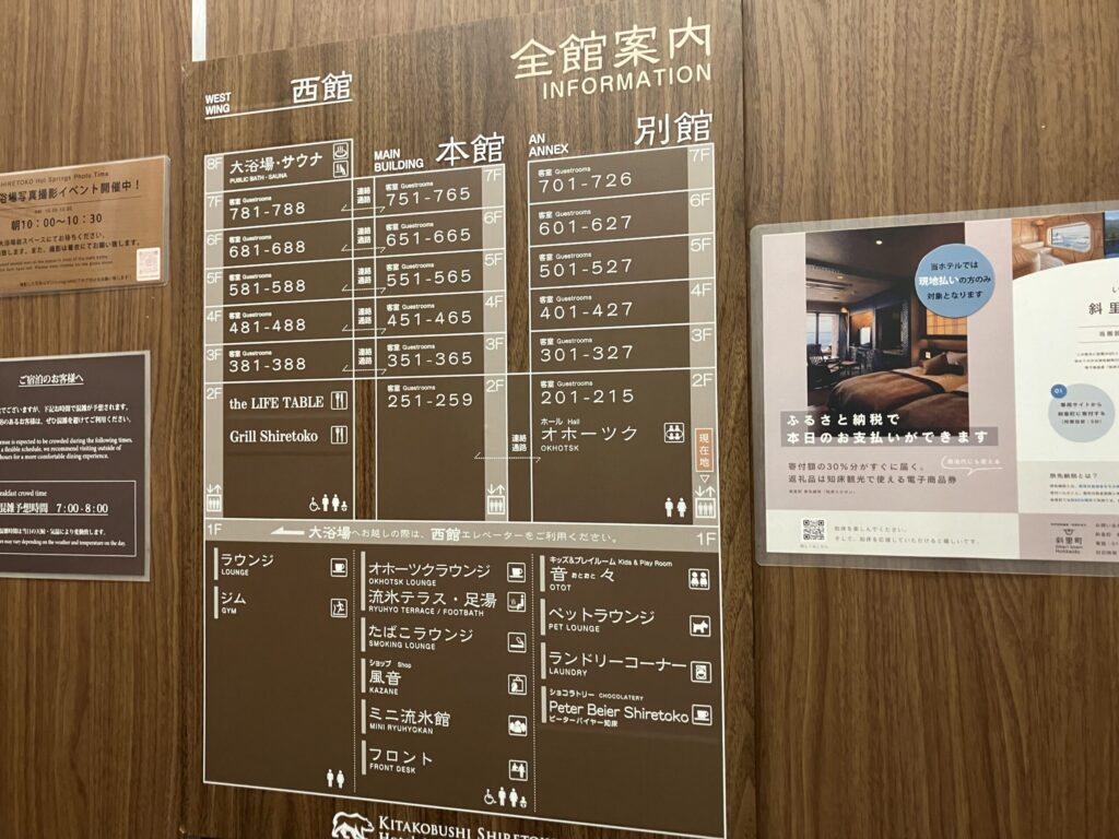 館内マップ。