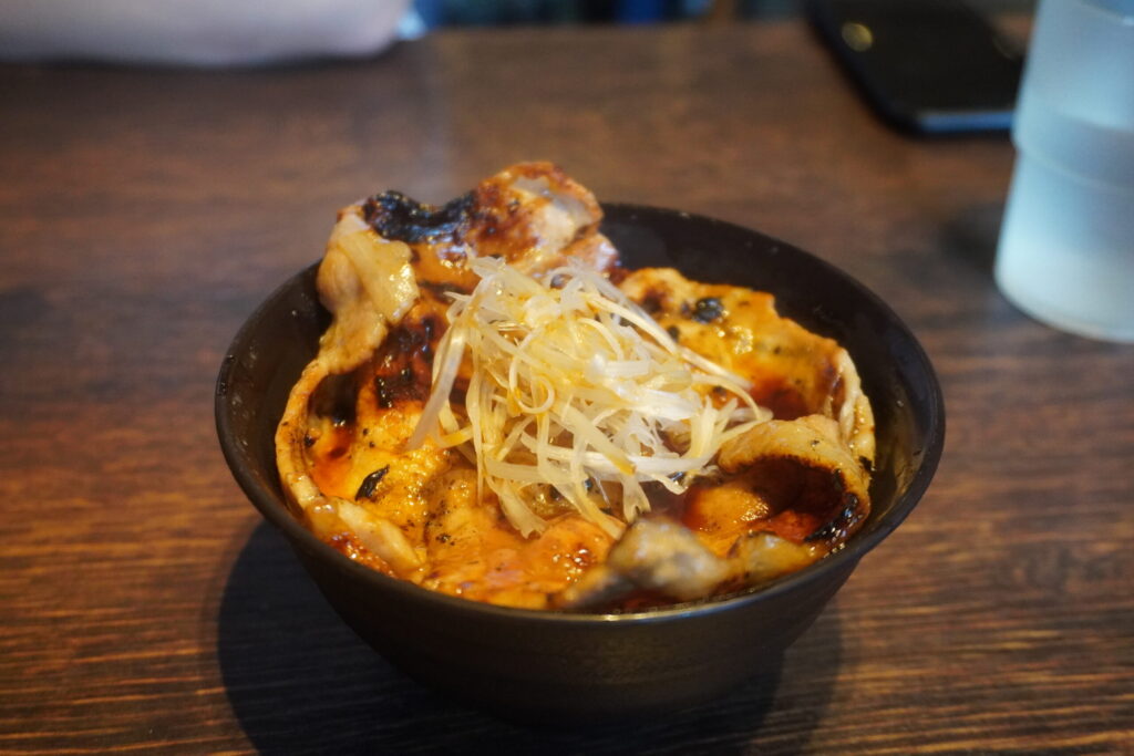 セットメニュー豚丼小雪付き1450円