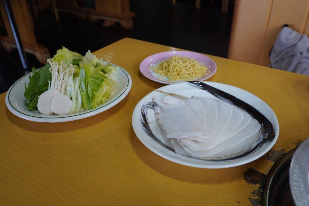 初めて食べたたこしゃぶは絶品でした!