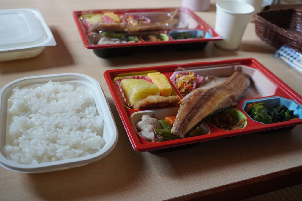朝食のほっけ。この旅行中にどれだけほっけを食べたことか(笑)