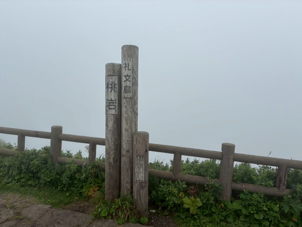 ここが桃岩を綺麗にみえるスポットなはずですが…