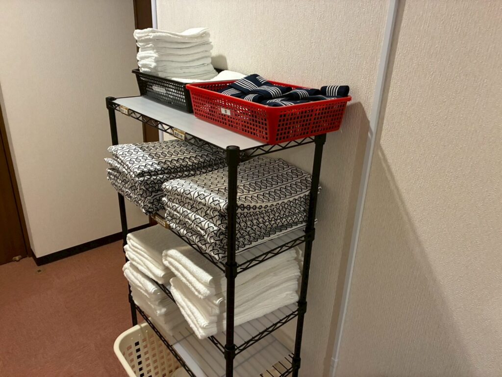 館内着も無料レンタル。