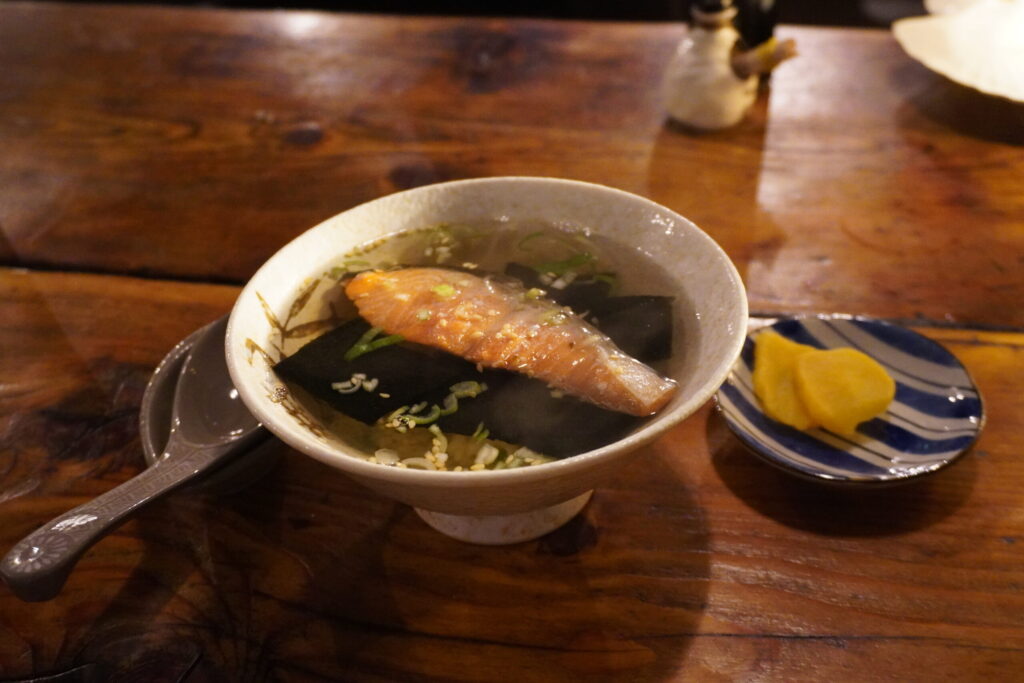 締めくくりはお茶漬け。