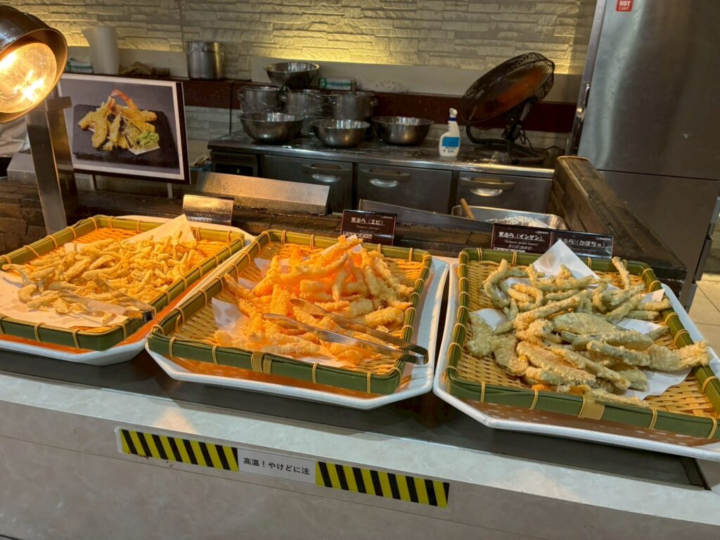 天ぷらも充実。