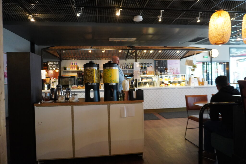 このポットに違う種類のコーヒーが入っているみたい☕