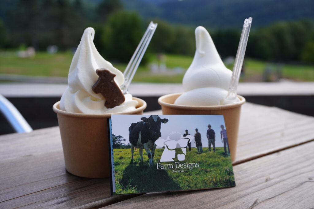 プレミアムソフトクリーム＆トマムソフトクリーム🍦食べ比べセット750円。