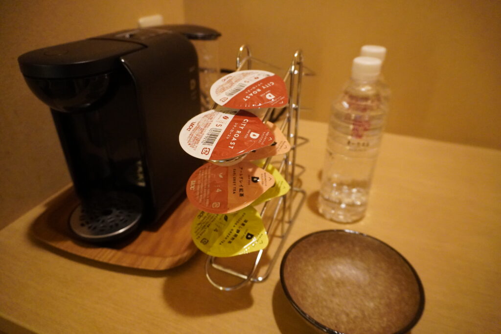お部屋にもコーヒーメーカー。