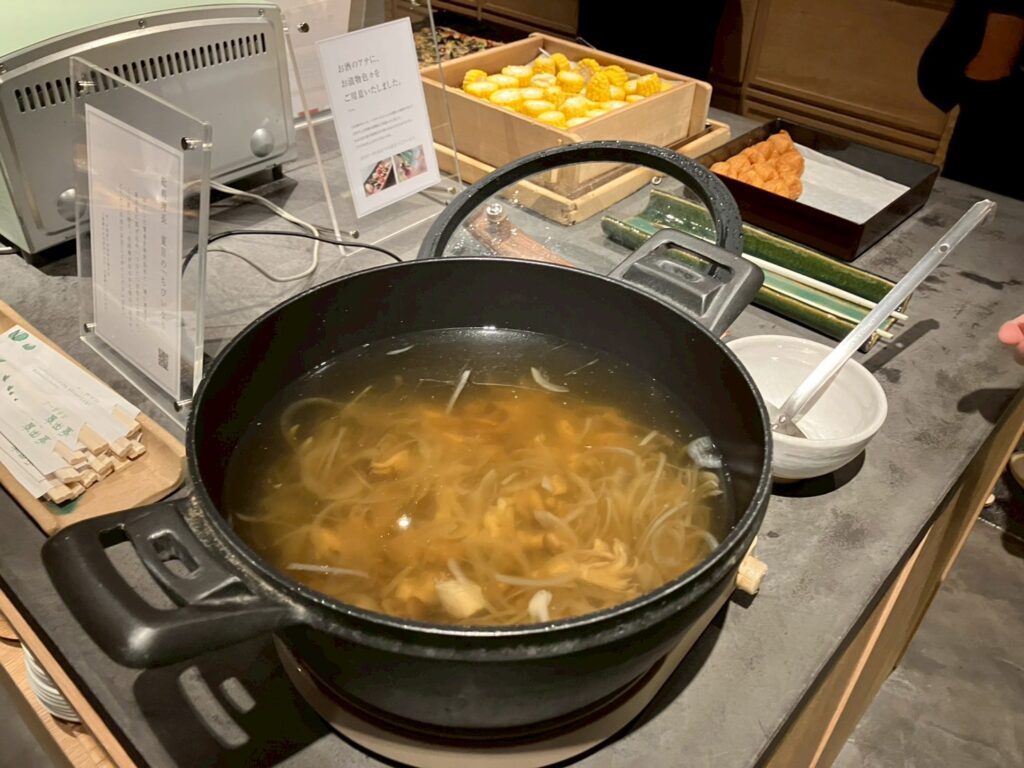 きのこ汁。