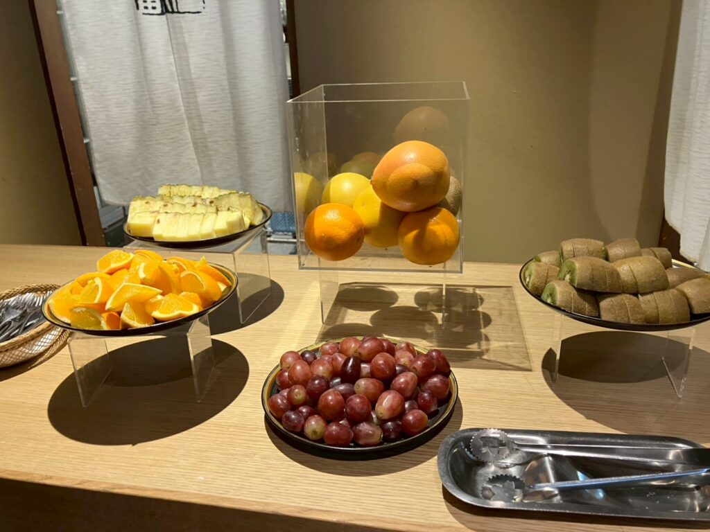 フルーツもたくさんで嬉しい。