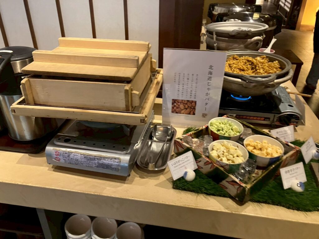 じゃがバターもバターの種類を選べて楽しい✨