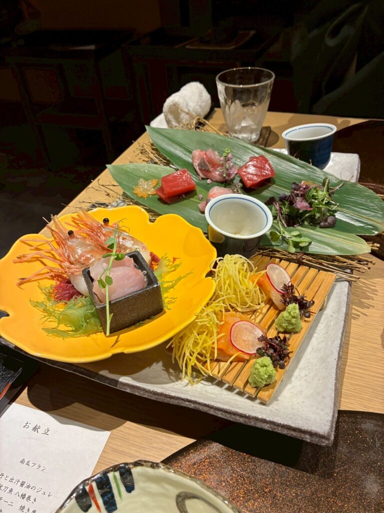 お刺身。ソイのお刺身もありました。