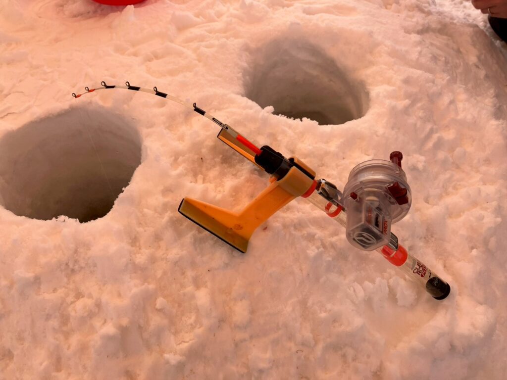 この釣り竿を使用。使い方の説明があります。