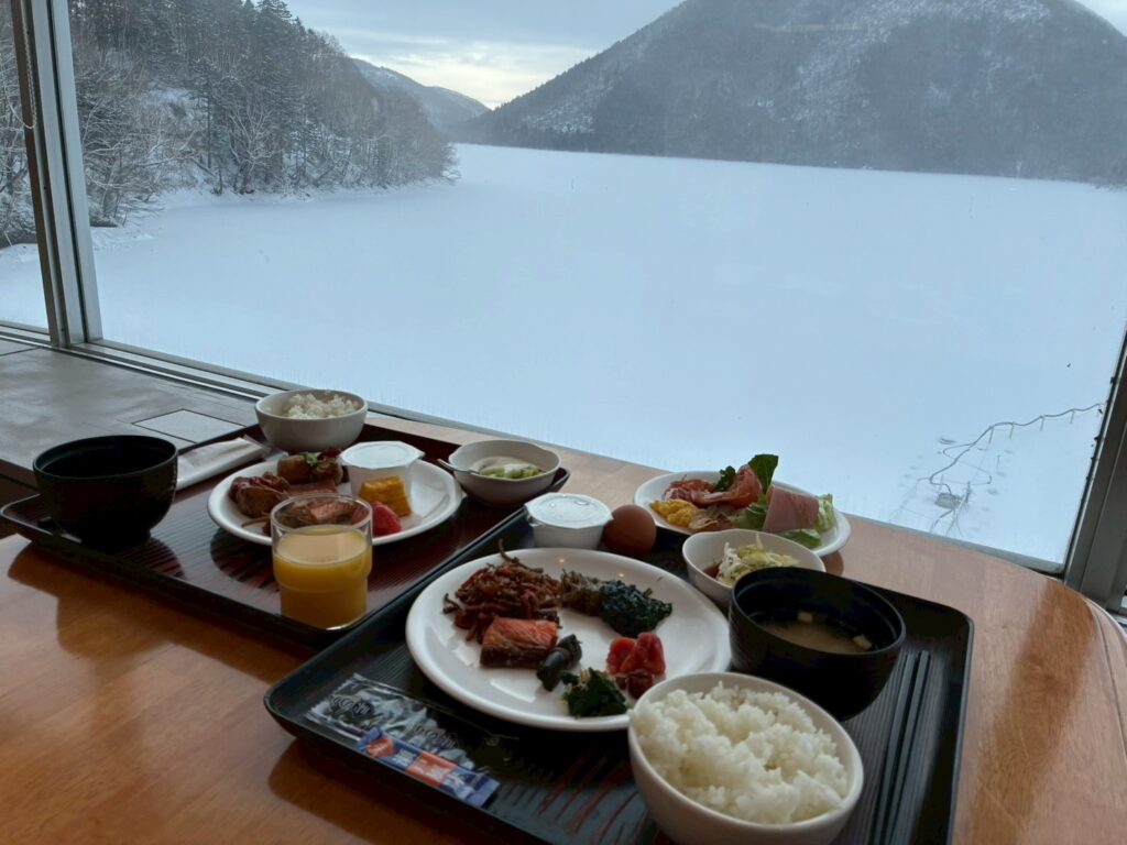 雪景色が綺麗。