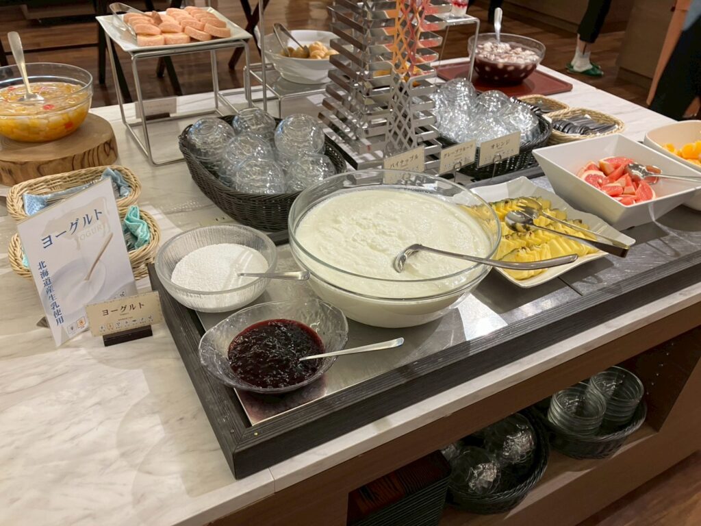 ヨーグルトがおいしい。