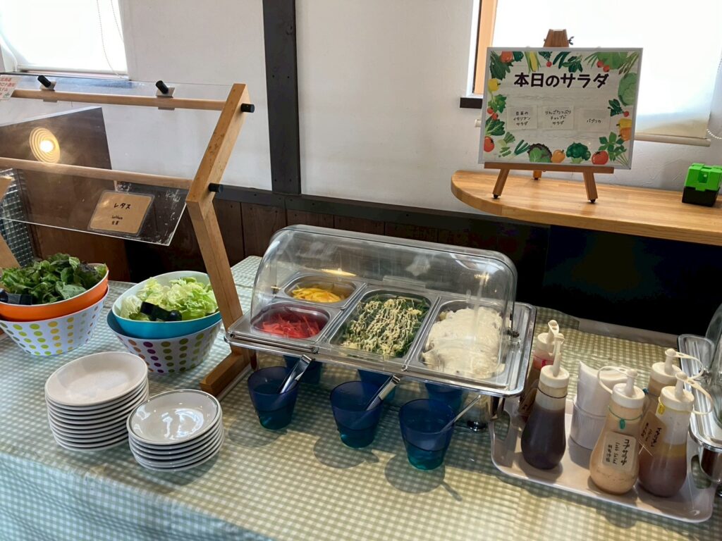 豆苗サラダが最高においしかった!