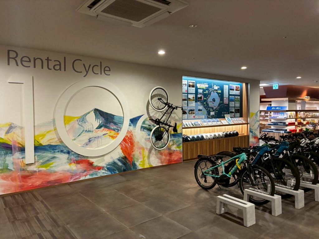 レンタサイクルもできるみたいです。