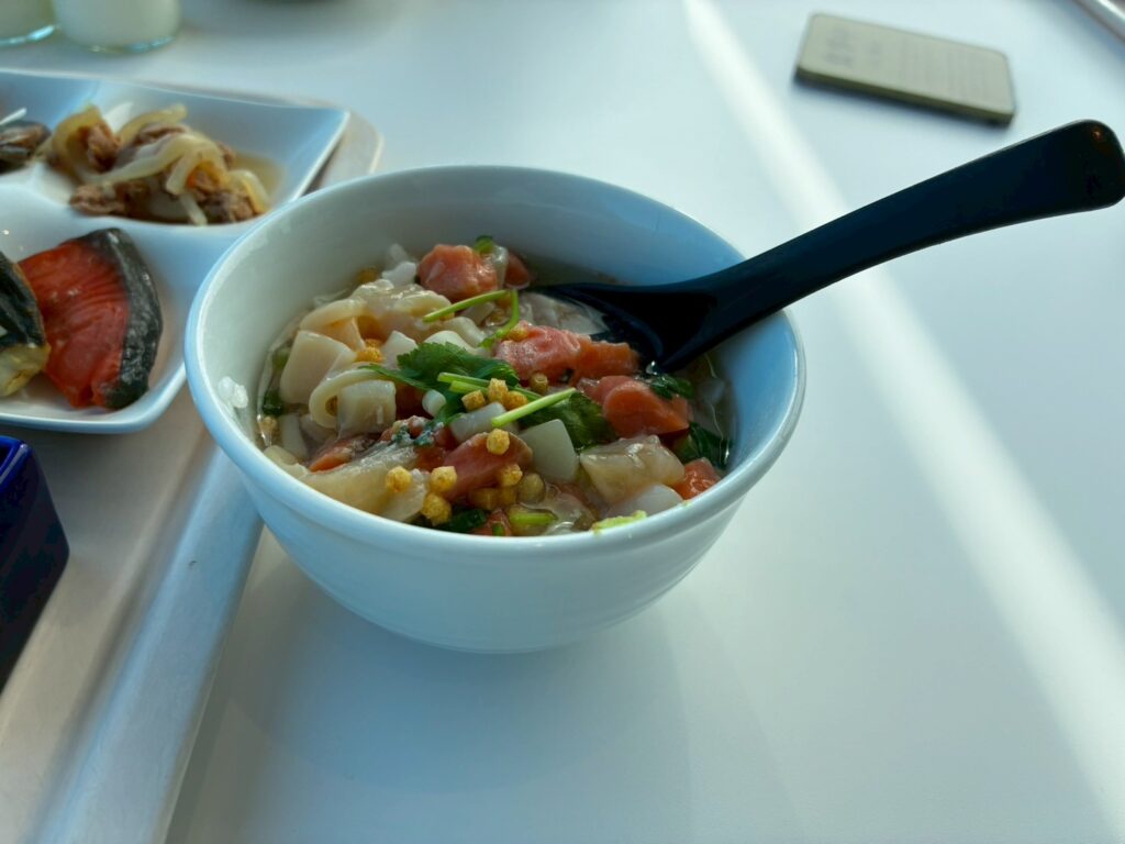 朝食③海鮮茶漬け