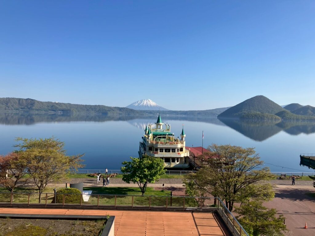 朝食後には雲も消えて、快晴☀