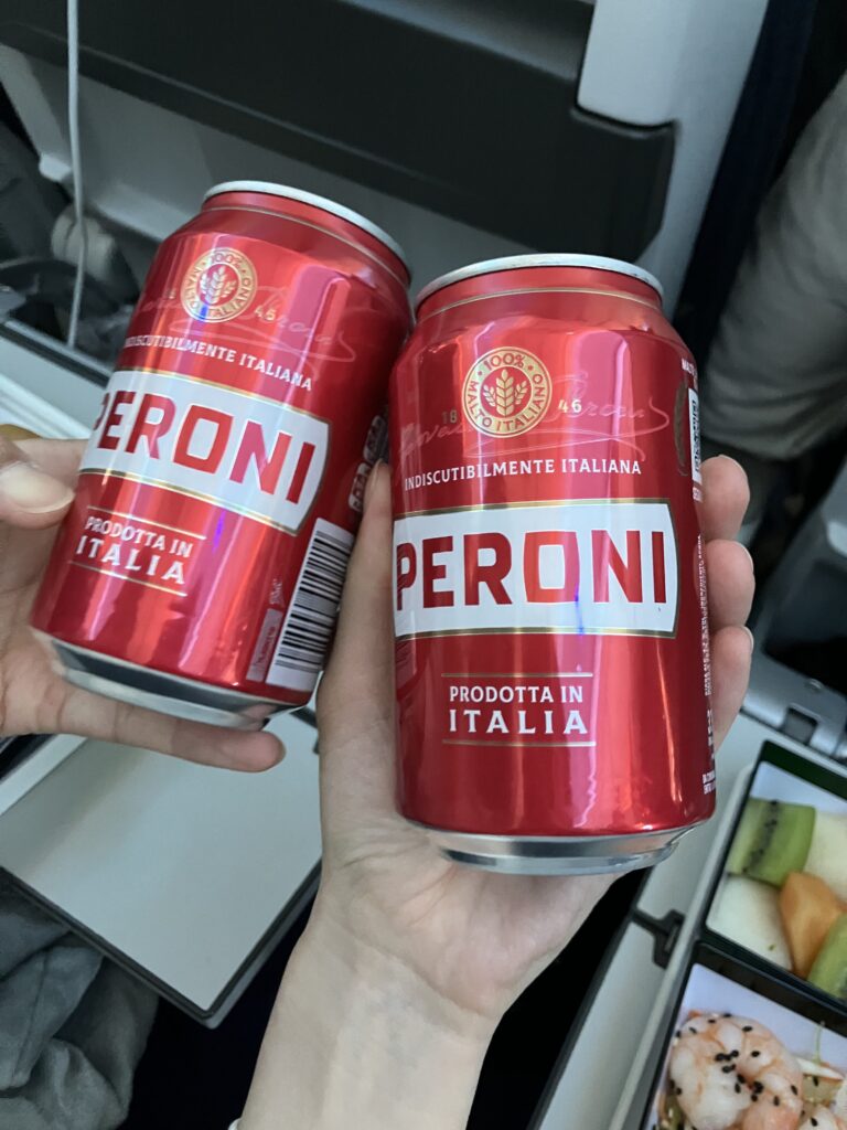 ビールは冷えてて最高でした◎