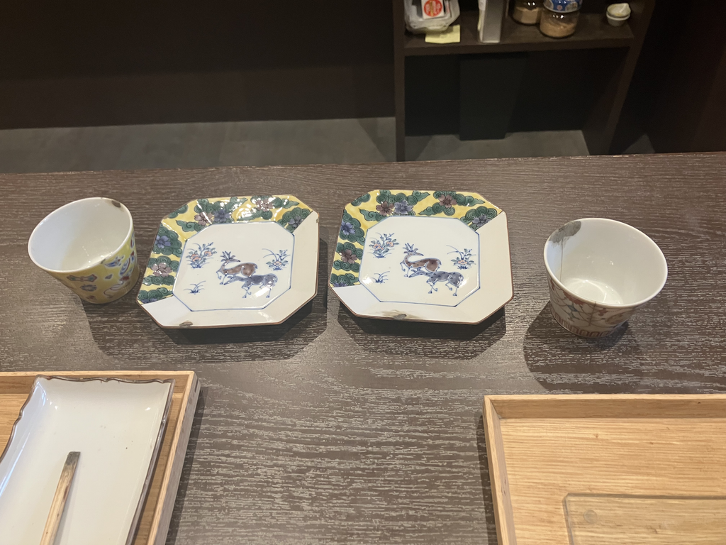 これらの金継ぎ体験をさせてもらいました✨