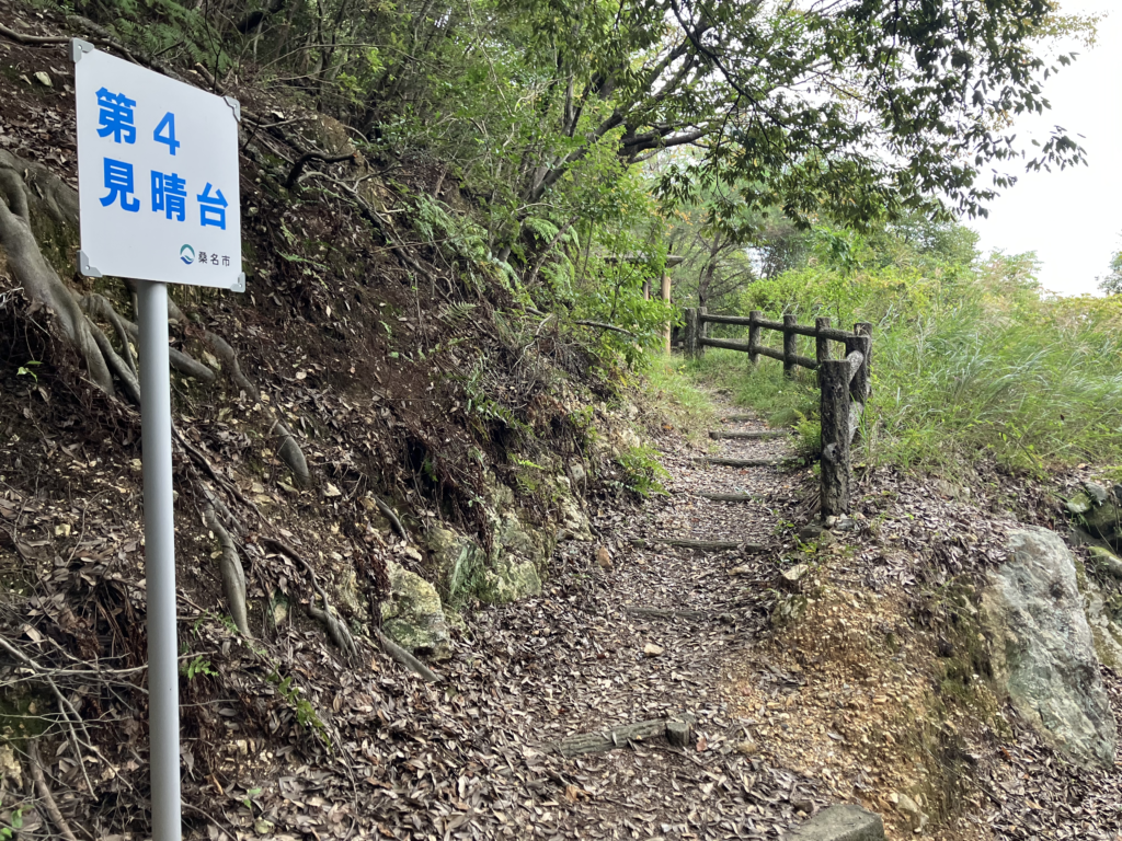 登ってみたのに何も見えず泣